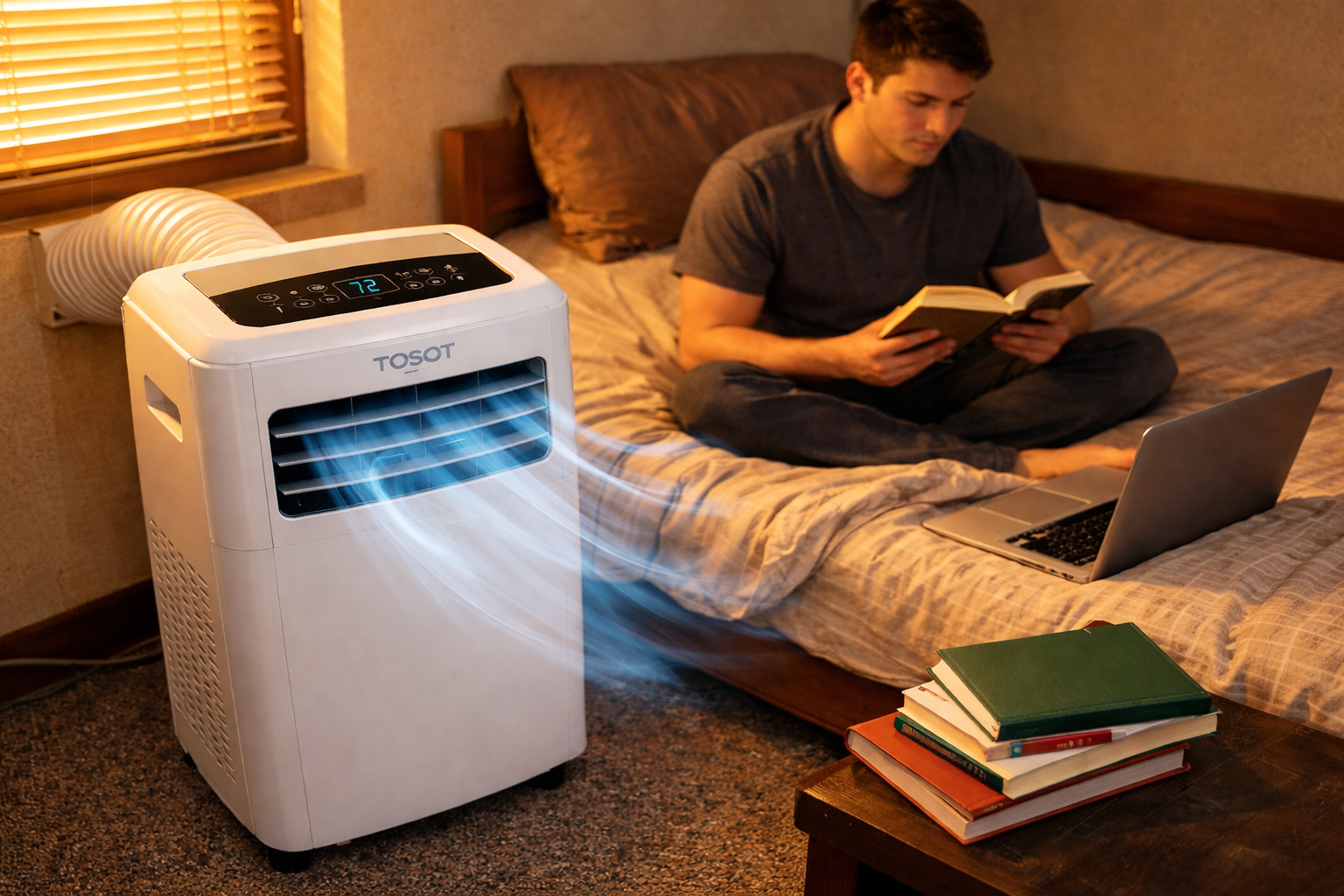 TOSOT 12,000 BTU Portable Air Conditioner with Dehumidifier Review: Cooling Without the Landlord Drama